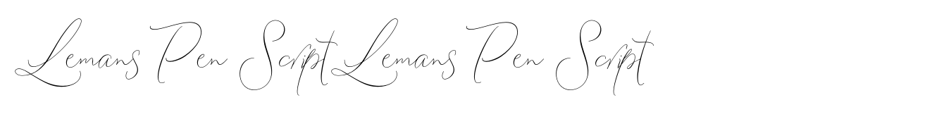 Lemans Pen Script Lemans Pen Script
